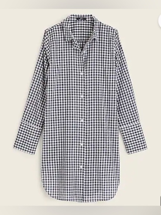 J. Crew Other - J.Crew - NEW - Gingham Cotton Voile Beach Shirt